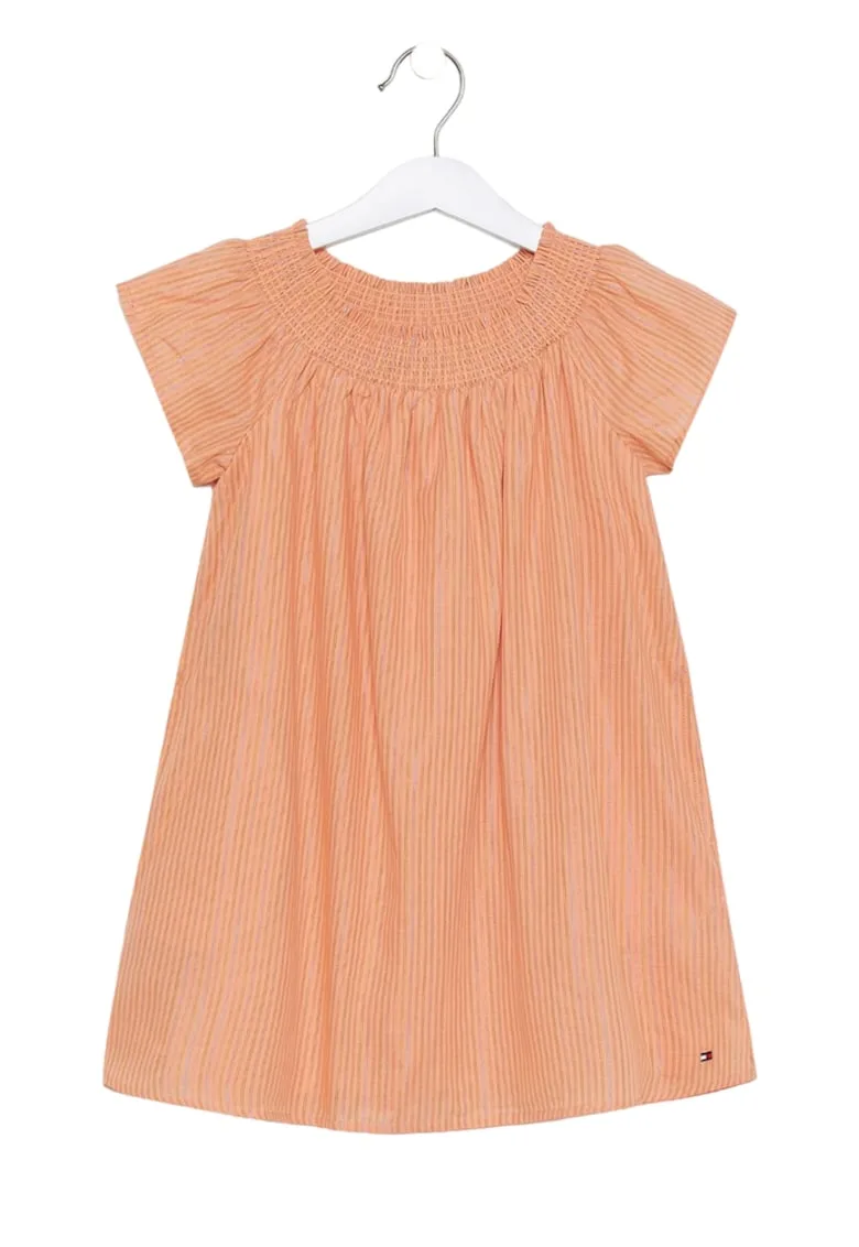 Rochie pentru fete - Bumbac - 8 ani - Portocaliu