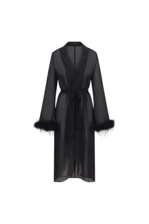 Rochie petrecuta cu garnituri din pene de strut