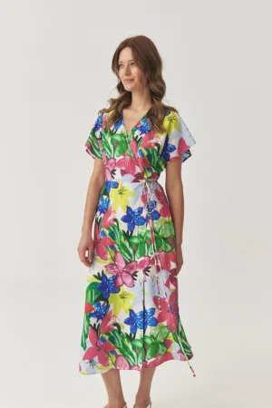 Rochie petrecuta cu imprimeu floral