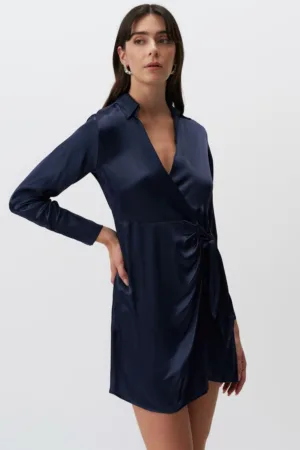 Rochie petrecuta de satin