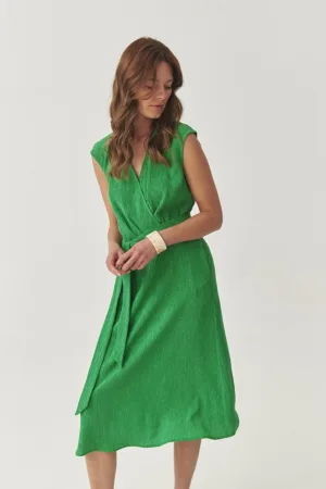 Rochie petrecuta din amestec de lyocell cu model texturat