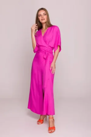 Rochie petrecuta maxi cu curea in talie -