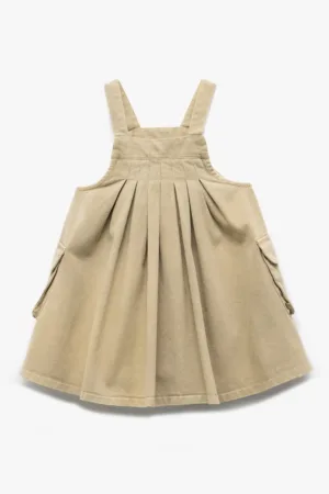 Rochie plisata cu buzunare cu clapa