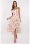 Rochie  poliester - ecru -