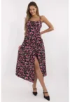 Rochie  poliester - one size - neagra/roz