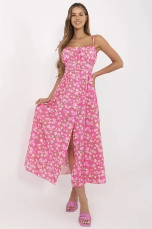 Rochie poliester - roz -