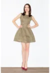 Rochie  poliester - verde