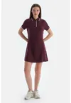 Rochie polo din amestec de lyocell
