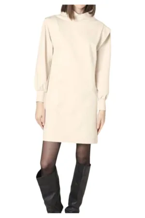 Rochie-pulover cu guler mediu Aldax -