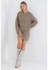 Rochie-pulover cu maneci raglan