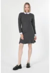 Rochie-pulover cu terminatie volane