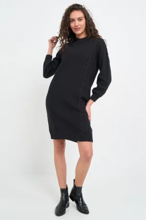 Rochie-pulover lejera cu torsade
