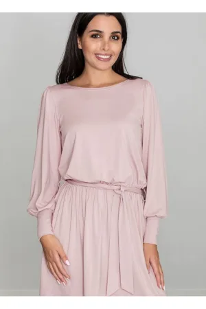 Rochie roz - casual - viscoza -