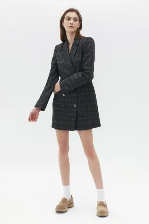 Rochie-sacou in carouri