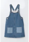 Rochie-sarafan din denim