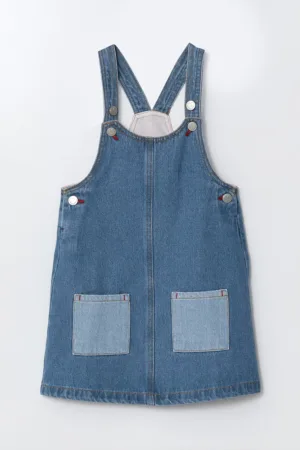 Rochie-sarafan din denim