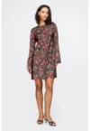 Rochie satinata cu model floral