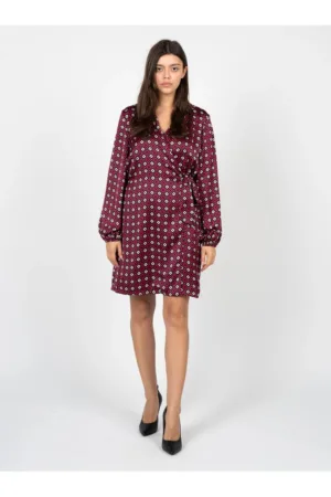 Rochie satinata petrecuta -