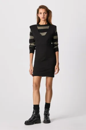 Rochie scurta cambrata cu decolteu in V