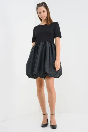 Rochie scurta cu aspect 2in1 si maneci scurte