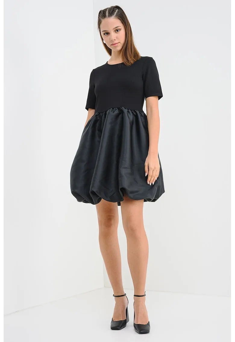 Rochie scurta cu aspect 2in1 si maneci scurte