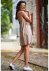 Rochie scurta cu bretele late