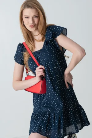 Rochie scurta cu buline