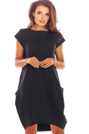 Rochie scurta cu buzunare ample