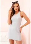 Rochie scurta cu croiala bodycon si decolteu halter -