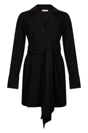 Rochie scurta cu decolteu cache-coeur