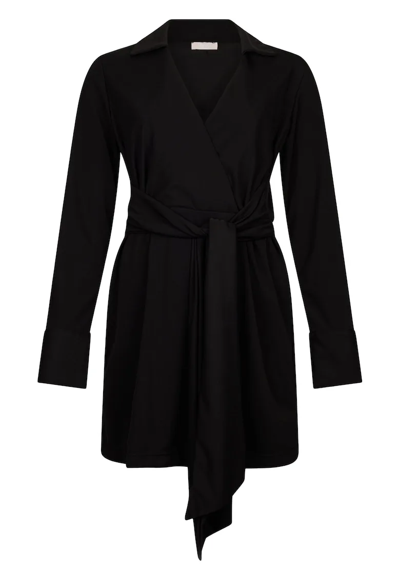 Rochie scurta cu decolteu cache-coeur