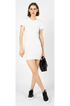 Rochie scurta cu decolteu la baza gatului - 40