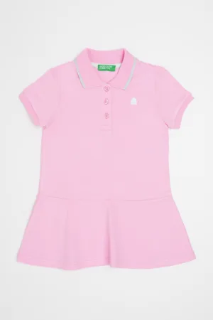 Rochie scurta cu decolteu polo