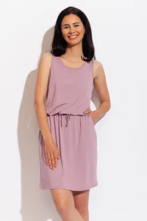 Rochie scurta din viscoza cu decolteu rotund Essentials