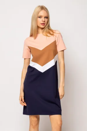 Rochie scurta cu design colorblock Sirina