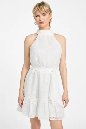 Rochie scurta cu detalii brodate