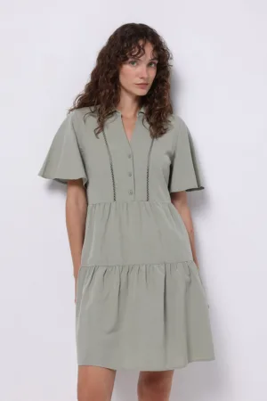 Rochie scurta cu guler