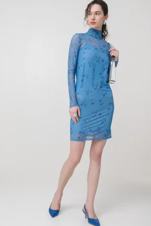 Rochie scurta cu imprimeu