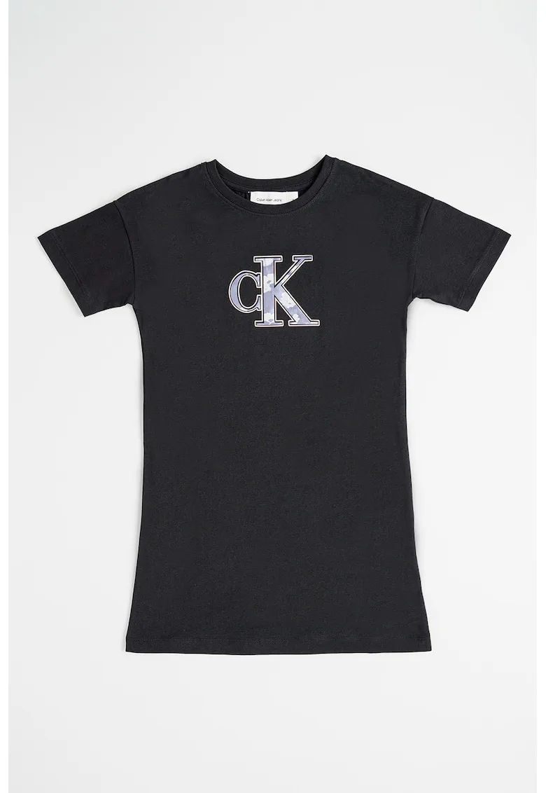 Rochie scurta cu imprimeu logo