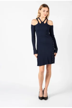 Rochie scurta cu maneca lunga -