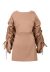 Rochie mini cu maneci cu volane Mocha