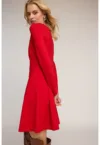 Rochie scurta cu maneci lungi si croiala in A