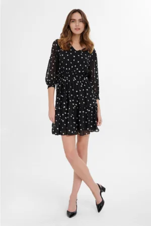 Rochie scurta cu model cu sfere