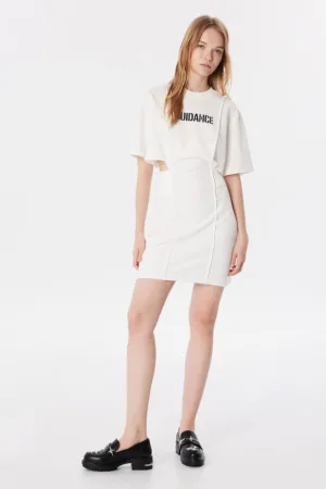 Rochie scurta cu model text