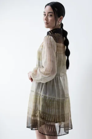 Rochie scurta cu strat exterior transparent