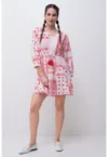 Rochie scurta de bumbac organic cu croiala A