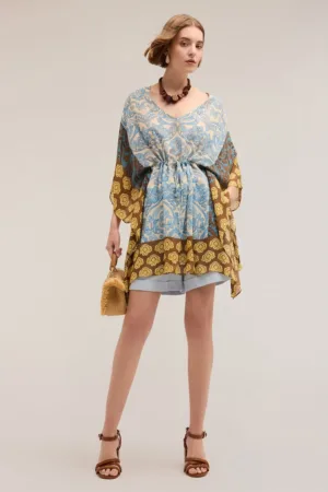 Rochie scurta de plaja cu decolteu in V