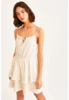 Rochie scurta din amestec de in cu croiala in A