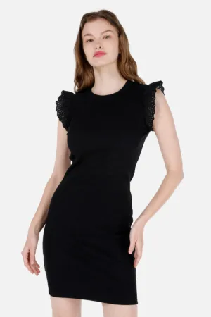 Rochie scurta din bumbac cu croiala bodycon