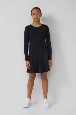 Rochie scurta evazata cu decolteu rotund